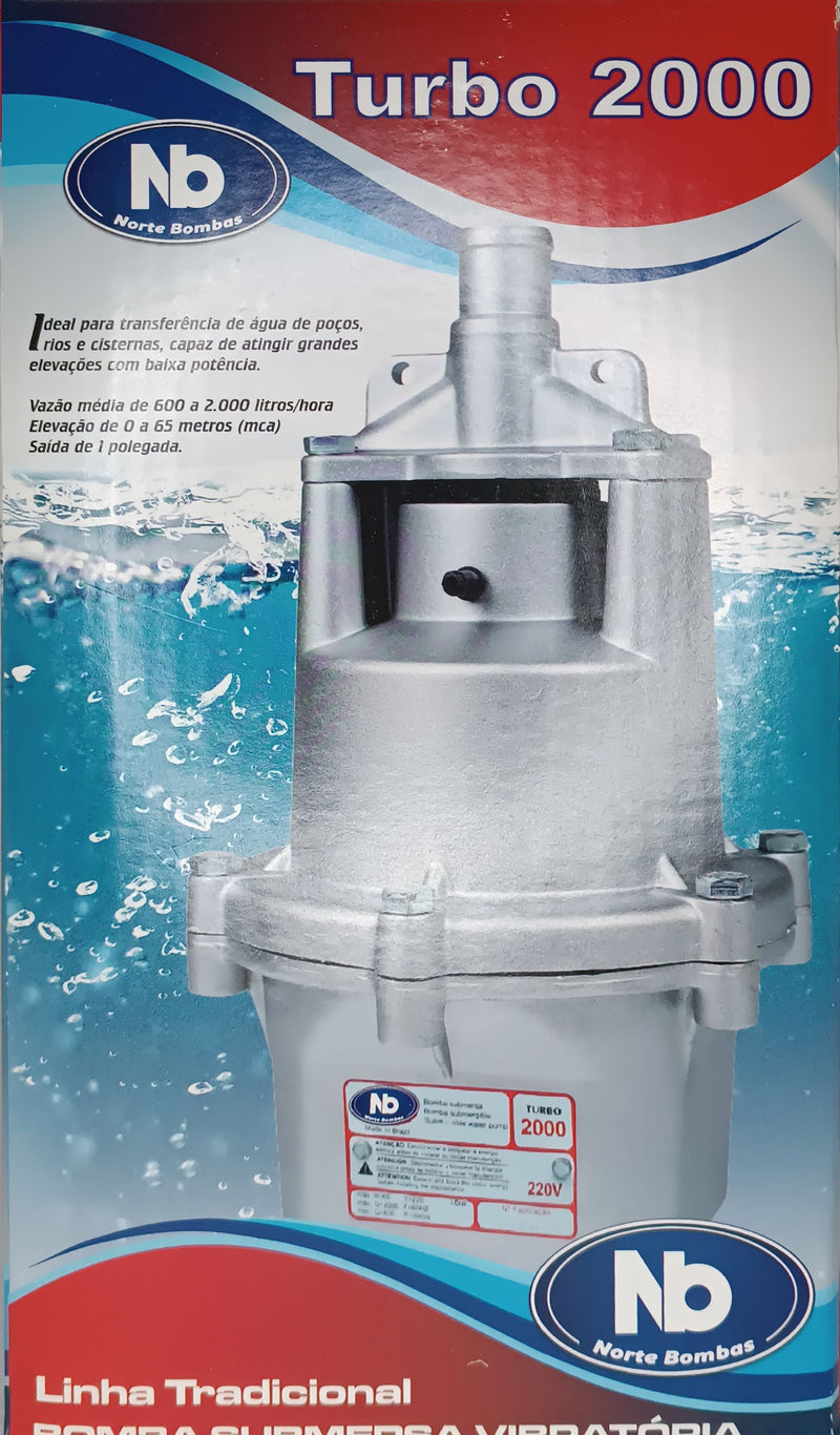Bomba Submersa Sapo Modelo Turbo 2000 127 ou 220 Volts 380 Wats